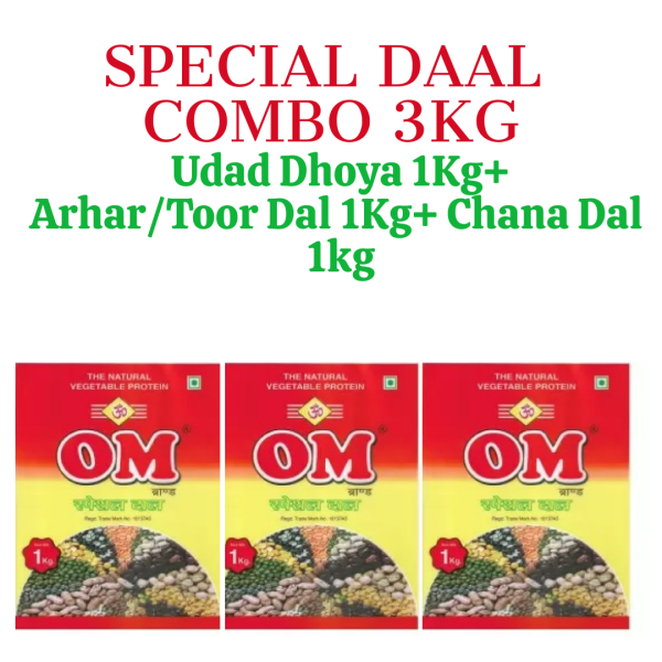 om organic combo dal chana dal arhar udad dhoya 1 kg pack of each product images orvaxxlgpnj p597852655 0 202301251127 1