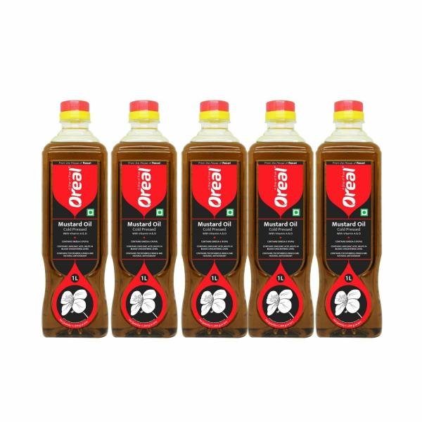 oreal cold pressed mustard oil pack of 5 1 litre each 5 litres product images orvdqtewai9 p598417678 0 202302152132
