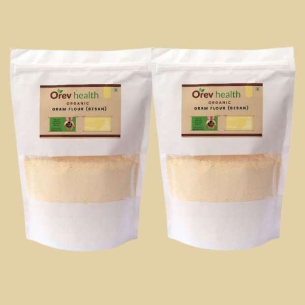 orev health organic gram flour besan 1 kg 500gm 2 pack product images orvubyinmxl p592355237 0 202207042004