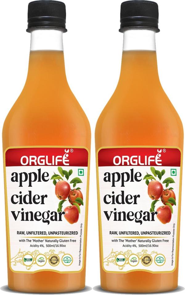 orglife apple cider vinegar 500 ml each pack of 2 product images orvitpuyqrr p594707832 0 202210202316