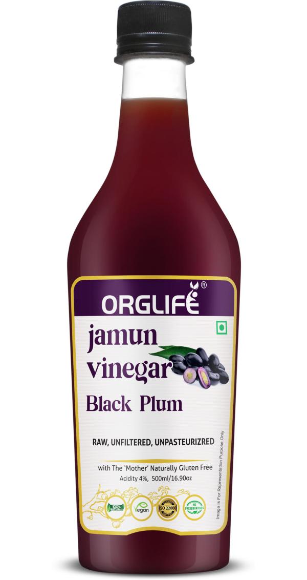 orglife jamun vinegar organic with mother 500 ml pack of 1 product images orvpsnusydr p594701787 0 202210202029