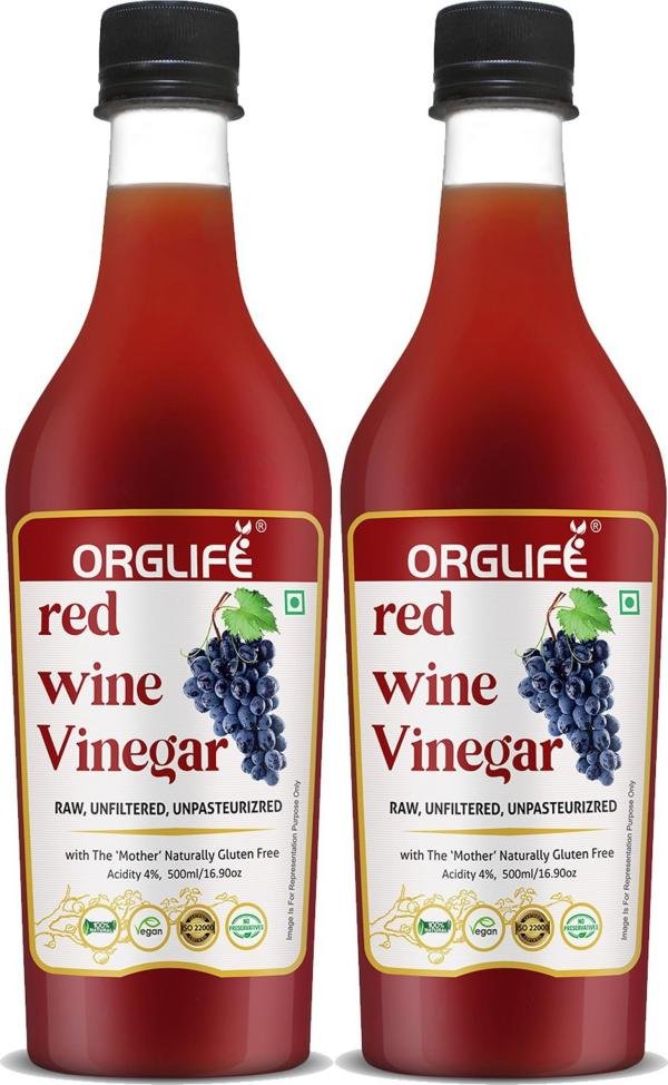 orglife red wine vinegar organic with mother 500 ml each pack of 2 product images orvnrzpxrk7 p594696149 0 202210201747