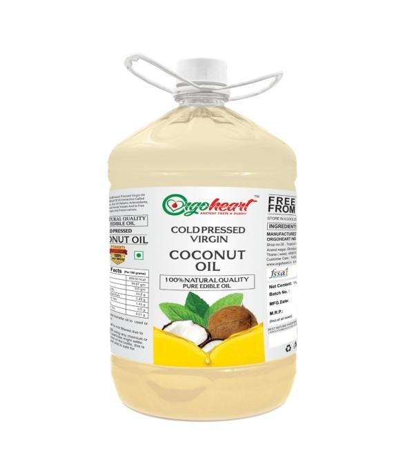 orgoheart virgin cold pressed coconut oil preservatives free 5000 ml product images orv2o54soqf p596641297 0 202212261121