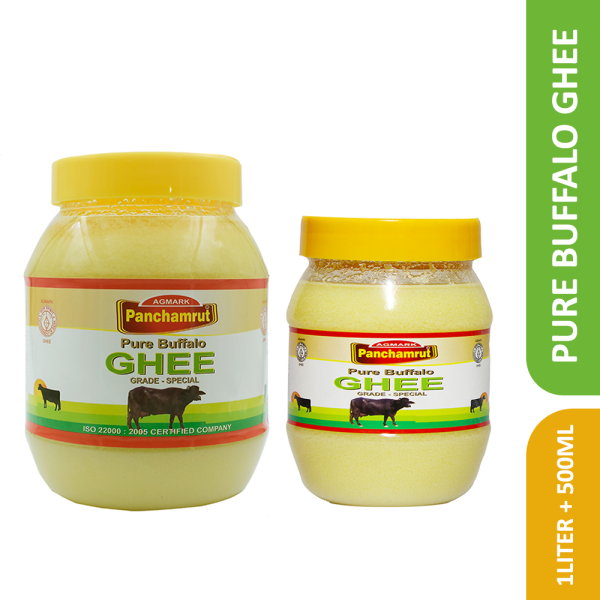 panchamrut dairy pure desi agmark buffalo ghee combo desi buffalo ghee with rich aroma 1 liter and 500ml jar combo pack product images orvrzlkpkq1 p596084318 0 202212061124