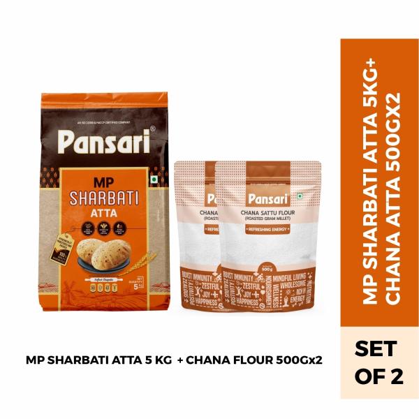 pansari atta combo mp sharbati atta 5kg and channa atta 500gx2 7 kg product images orvyieqpo9u p598425400 0 202302160412