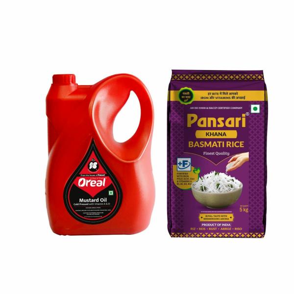 pansari cold pressed mustard oil 5l with khana basmati rice 5kg product images orv052ogtlv p598686937 0 202302230402