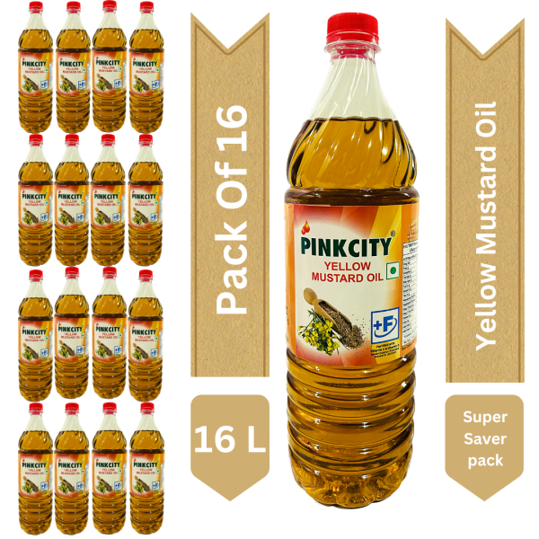 pinkcity cold pressed yellow mustard oil 1 litre bottle x 16 pack of 16 organic wood pressed product images orv1cjrq0hw p598431144 0 202302160806