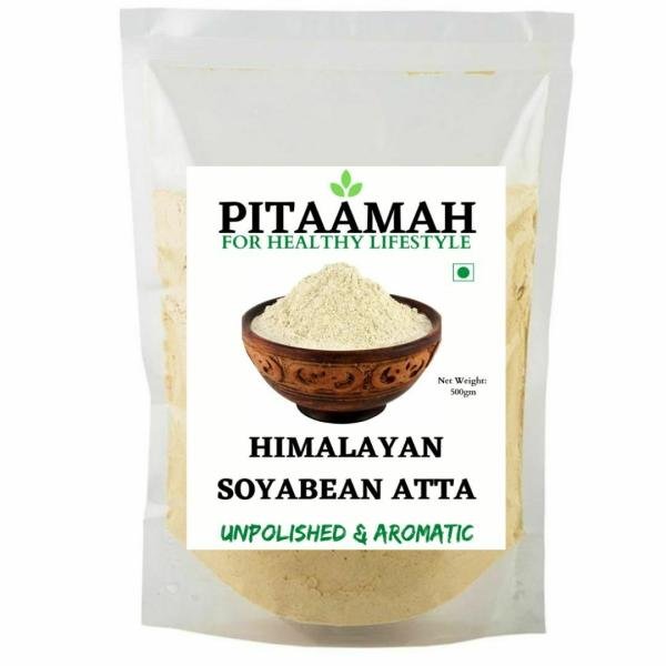 pitaamah soyabean atta 1kg soyabean flour hand roasted stone ground high protein product images orvla0uvrk1 p597502255 0 202301120201
