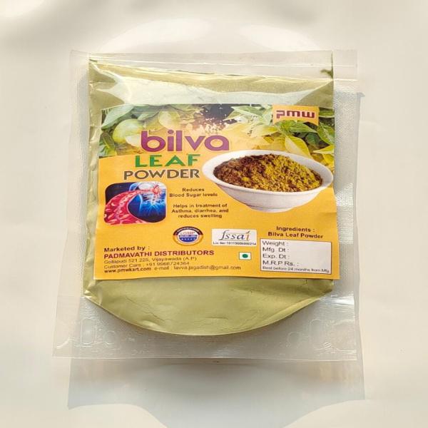 pmw grade a quality bilva leaf powder bael maredu aegle marmelos beel vilvam sirphal leaf powder 100 grams product images orvy6vgmcfq p591764342 0 202205311347