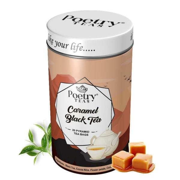 poetry teas caramel black tea stress relief and digestion pack of 20 pyramid teabags product images orvziyfx8al p595266492 0 202211121525