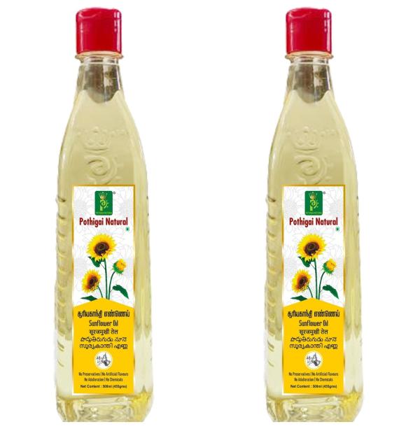 pothigai natural combo sunflower oil 2 litre delicious tasty cooking oil for a healthy life good for deep frying keeps heart skin healthy pack of 2 product images orv0axsvufr p598624736 0 202302210809