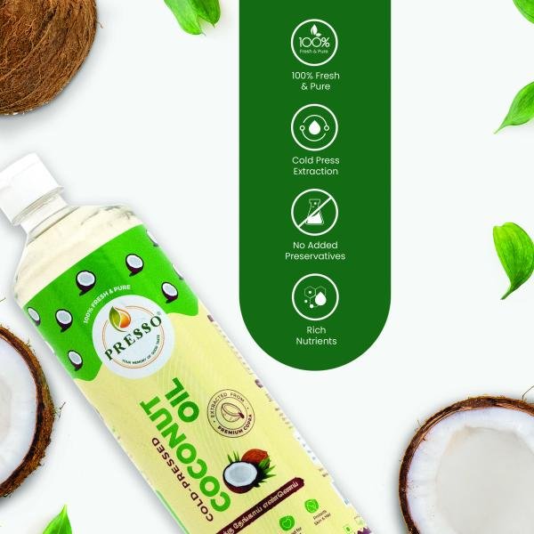 presso cold pressed oil for cooking coconut oil chekku 500ml product images orvc2vof330 p598188814 0 202302071717