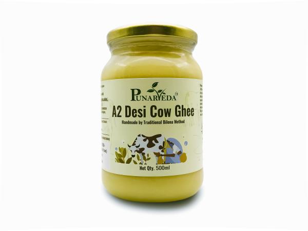 punarveda a2 desi cow ghee 500ml bilona method curd churned pure natural healthy grass fed cultured ghee product images orvbc2mca9e p596769192 0 202301271819