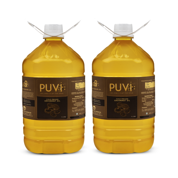 puvi 10l cold pressed groundnut peanut oil virgin chekku ghani pack of 2 5 litres 2 product images orvmcufy5ho p598639739 0 202302211824