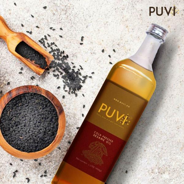 puvi 1l glass bottle cold pressed gingelly sesame oil virgin chekku ghani 1 litre product images orv72ytmi8z p598434189 0 202302161002