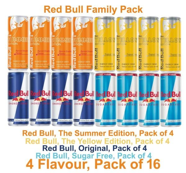 red bull family pack energy drink 4 flavour pack of 16 product images orv0lisd40o p598668250 0 202302221425