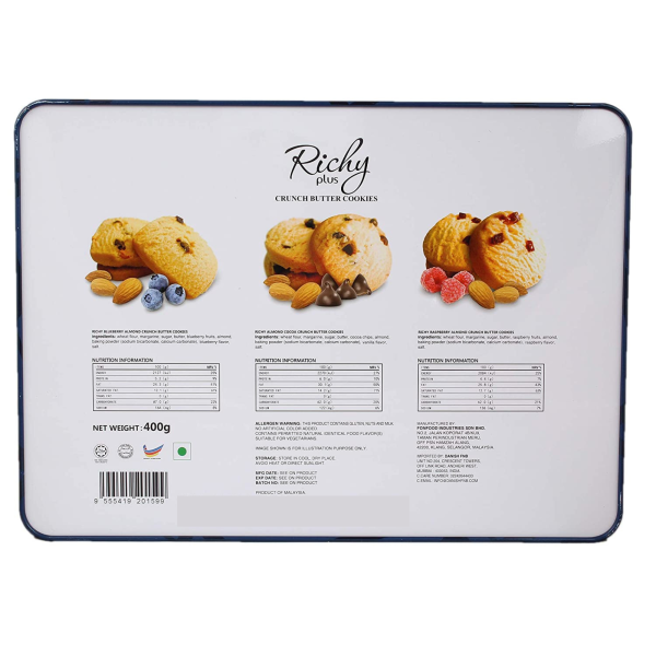 richy plus crunchy butter cookies assorted 400 grams white tin gift pack product images orvxzy52gzy p594212993 1 202210012317