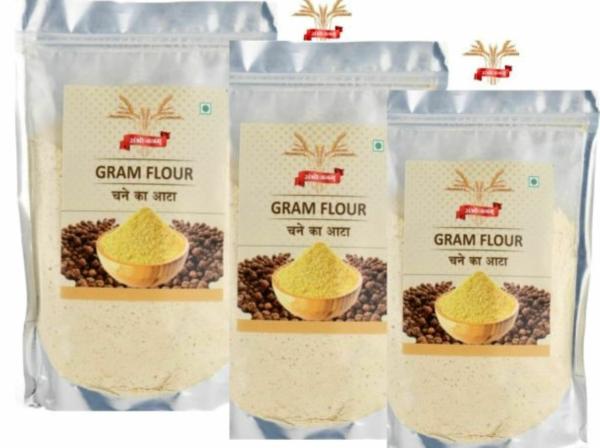 sambhojanam healthy black chickpea flour chana atta gluten free 900 gm each pack of 3 2700 gm product images orv5plv5ldm p594590462 0 202211111331