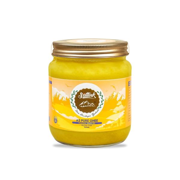 sattvik pure himalayan pahadi desi cow ghee from bilona method pahadi a2 cow ghee organic 500ml product images orvv9miibyh p594304687 0 202210062018