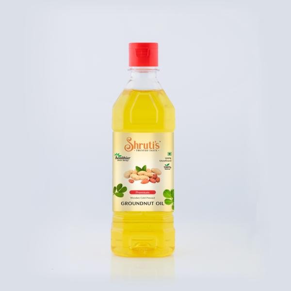 shrutis cold pressed groundnut oil peanut oil chekku kachi ghani 500ml product images orvbtqovdeb p591861333 0 202206022241