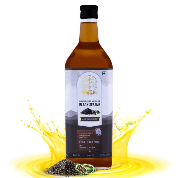 shuchi wood pressed sesame oil 1ltr organic cold pressed sesame oil with no preservatives virgin natural healthy cooking oil extracted using lakdi ghani kacchi ghani chekku method product images orvcgliocrc p593981491 0 202209231135