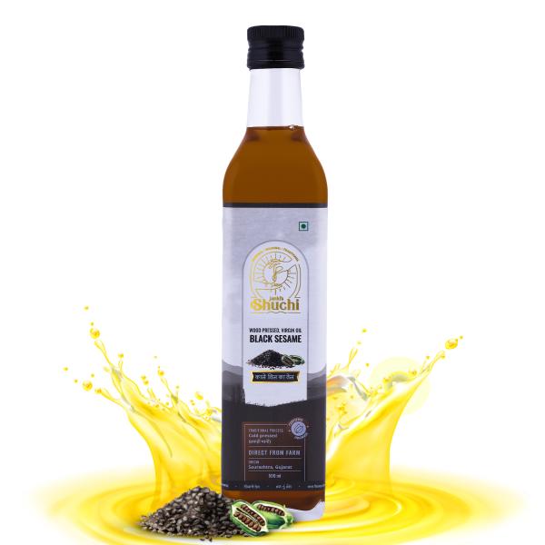 shuchi wood pressed sesame oil 500ml organic cold pressed sesame oil with no preservatives virgin natural healthy cooking oil extracted using lakdi ghani kacchi ghani chekku method product images orvdjlinf6p p593983372 0 202209231249