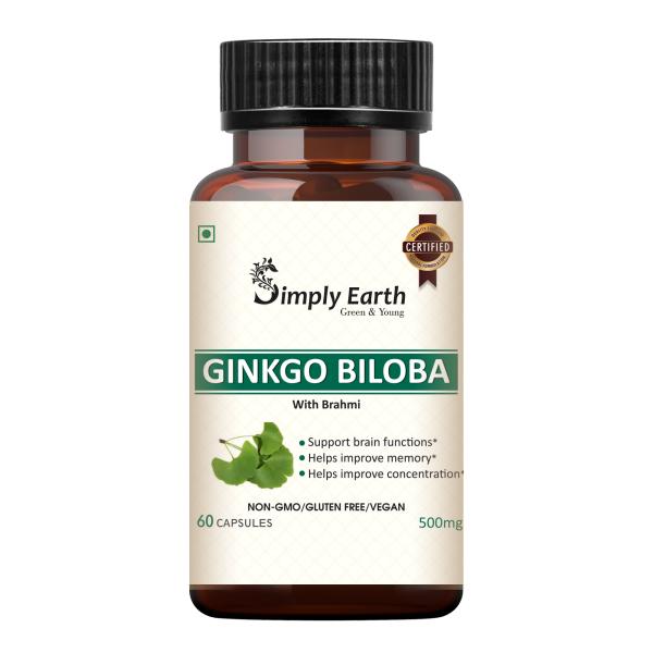 simply earth ginkgo biloba brahmi whole plant for healthy brain better memory concentration 60 capsules product images orvtc04e1hq p595656289 0 202211262159