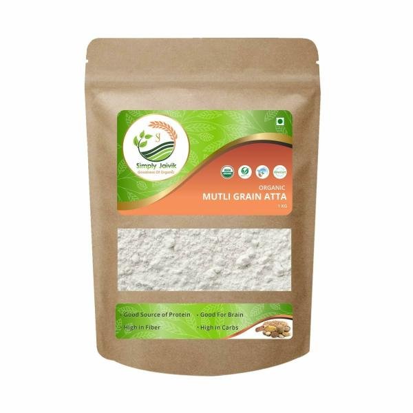 simply jaivik multi grain atta 1kg organic wheat product images orvdoxwfihz p594222009 0 202210030744