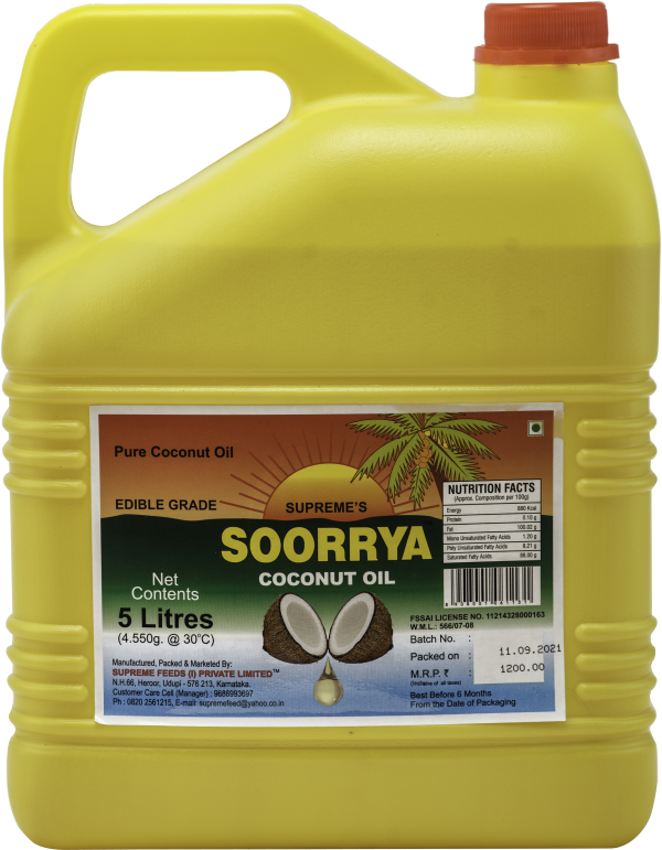 soorrya coconut oil 5 ltr can product images orvogrlupgc p596824100 0 202212311257