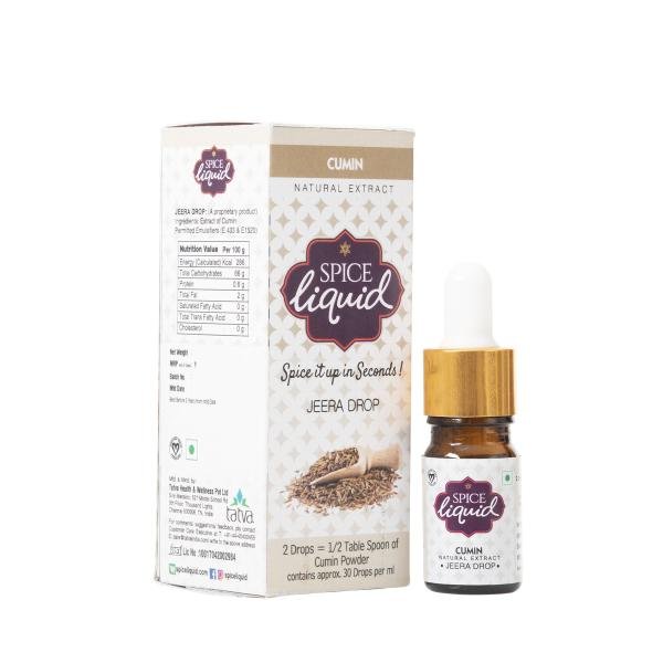 Spice Liquid Jeera / Cumin Natural Extract Drops – For Food and Beverages – 5ml