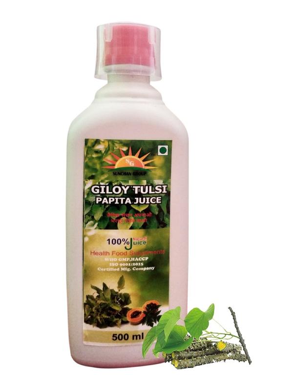 sunchan group giloy tulsi papita juice pure oraganic herbal 500 x 1 ml 500 ml product images orvyxoddmmg p596224079 0 202212091625