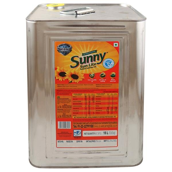 sunny sun lite refined sunflower oil 15 l tin product images o492663169 p593410291 0 202208121202