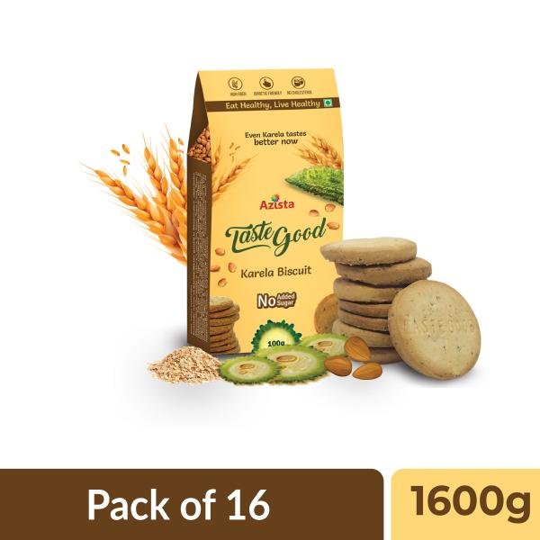 taste good karela biscuits high fiber tasty and healthy sugar free snacks 1600 g pack of 16 product images orvteqk0y8i p593476239 0 202208270838