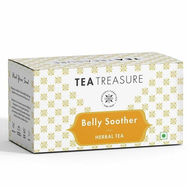 tea treasure belly soother tea stomach ease for bloating heart burn and indigestion pyramid tea bags 18 count product images orvgqp0auin p593519972 0 202209210014