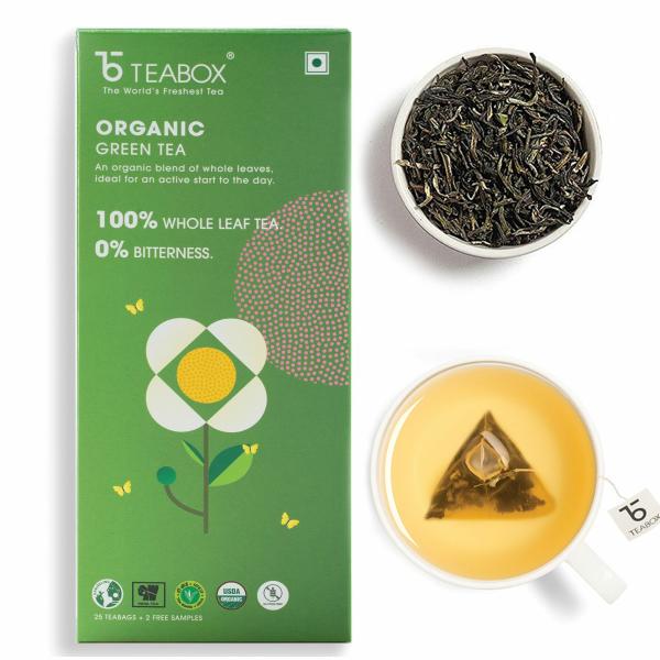 teabox organic darjeeling green tea bags 25 pieces for weight loss made with 100 whole leaf sourced from highlands of darjeeling 2 free samples included product images orvrwpwufhe p591264670 0 202205100753