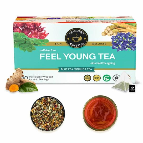 teacurry anti ageing tea 1 month pack 30 tea bags feel young tea helps in skin glow hair product images orvfxtlso4q p595192421 0 202211092043