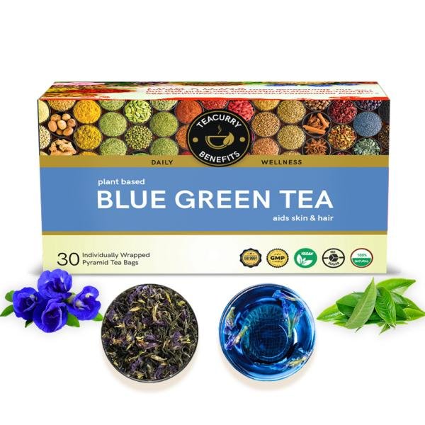 teacurry blue green tea 1 month pack 30 tea bags helps in skin glow anxiety stress eye sight product images orva05asmfv p595301308 0 202211141129