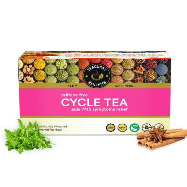 teacurry period tea 1 month pack 30 tea bags cycle tea with diet chart to help with pms product images orvzcnecmam p595261832 0 202211121203