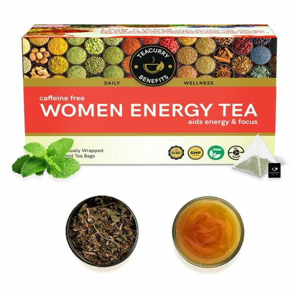 teacurry women energy tea 1 month pack 30 tea bags helps with energy and alertness product images orvg4ms79ua p595188881 0 202211091901