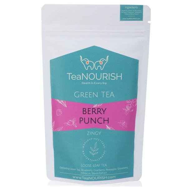 teanourish berry punch green tea whole loose leaf tea brew hot or iced tea 100gms pack product images orvlcnqrvsr p596808641 0 202212301918