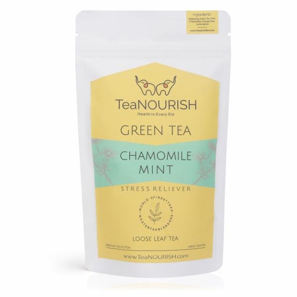 teanourish chamomile mint green tea loose leaf tea calming and relaxing tea 100gms pack product images orvvhab2czh p595618130 0 202212301413