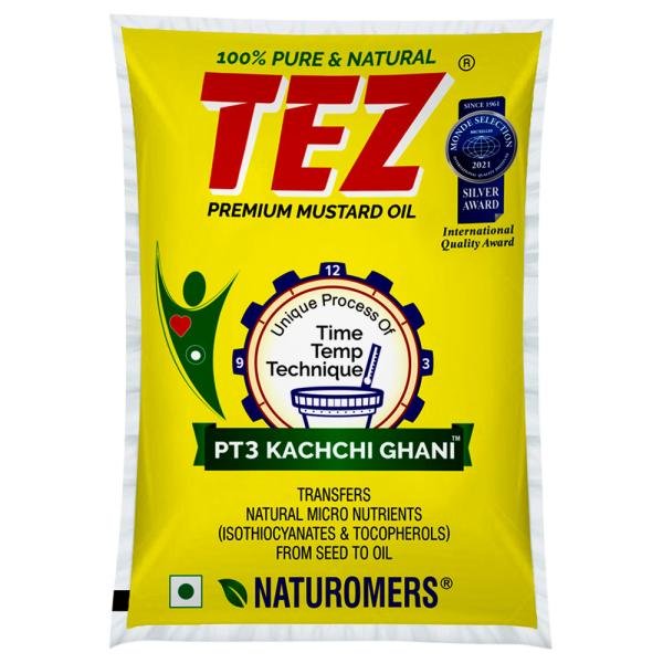 tez premium kachi ghani mustard oil 1 l product images o490064782 p490064782 0 202207011738