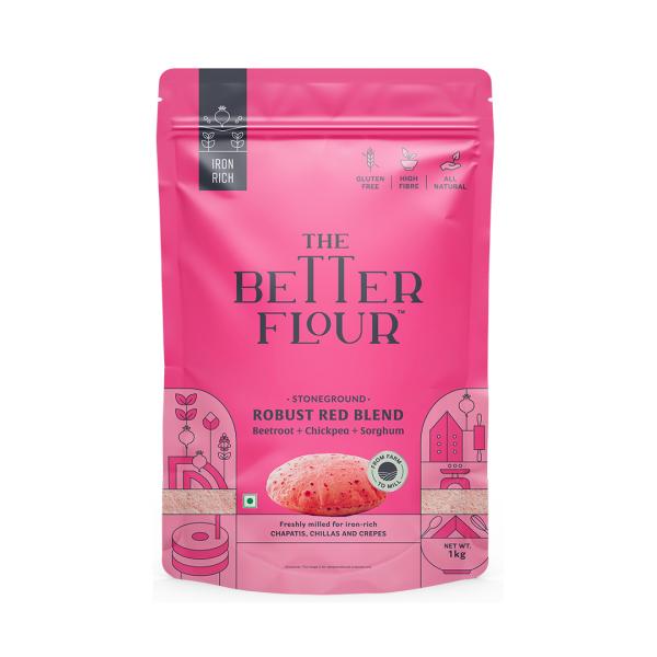 the better flour iron rich beetroot atta robust red blend gluten free iron rich beetroot white chickpea sorghum indian millet flour easy to cook multipurpose atta 1kg product images orv6vhvdndc p595315451 0 202211142048