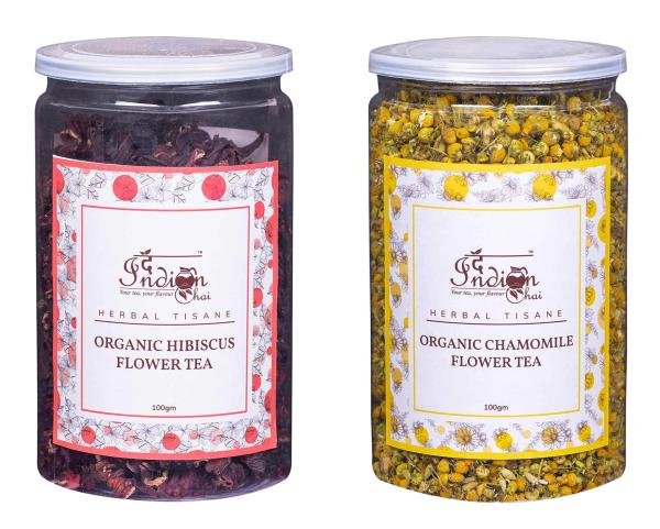 the indian chai organic chamomile flower tea and organic hibiscus flower 200 g pack of 2 product images orvs9afbb50 p597950205 0 202301282229