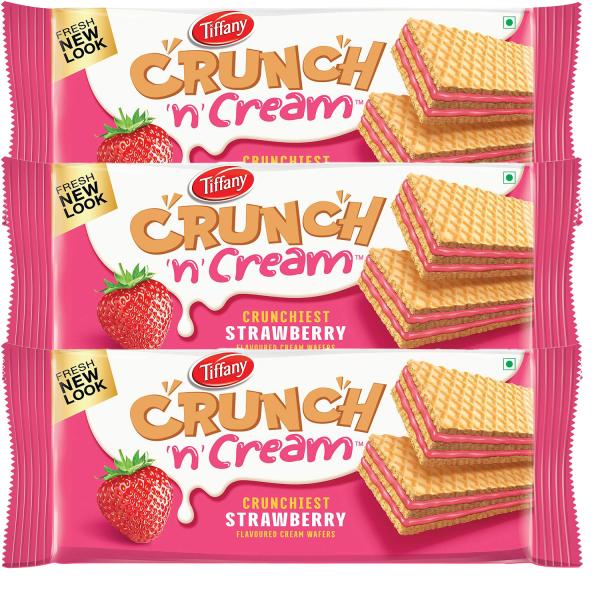 tiffany wafers crunch n cream crunchiest strawberry flavored cream wafers pack of 3 150 g great for snacking and sharing product images orvfls0ksv2 p593839742 0 202209171500