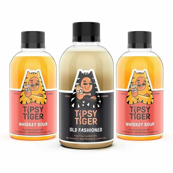 tipsy tiger fuss free cocktail mix whiskey lover combo pack old fashioned x 1 whiskey sour x 2 product images orvdp7bs8ln p591751102 0 202205310559