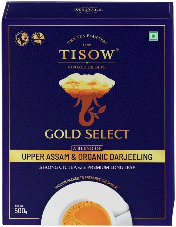 tisow gold select 500gm blend of upper assam organic darjeeling single estate teas strong and kadak chai 250 cups product images orvmytb89sf p594709557 0 202210210015