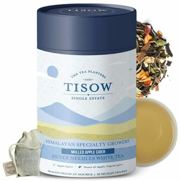 tisow mulled apple cider white tea 30 tea bags cotton muslin teabags himalayan specialty growers first flush pure single estate silver needles white tea product images orvdqtvhygc p594712494 0 202210210126