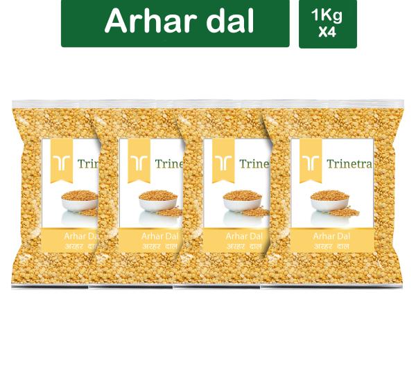 trinetra best quality arhar dal split pigeon peas 1kg each pack of 4 toor dal split 4000 g product images orvlb3ogdje p591435028 0 202205182227