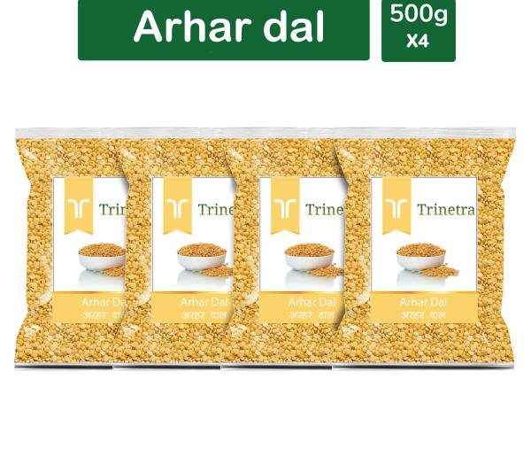 trinetra best quality arhar dal split pigeon peas 500gm each pack of 4 toor dal split 2000 g product images orvrhyv5yr7 p591435020 0 202205182227